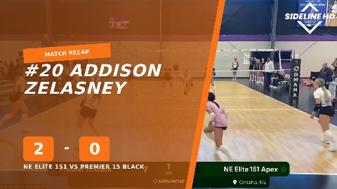 Addison Zelasney NE Elite 151 vs Premier 15 Black highlights - Addison ...