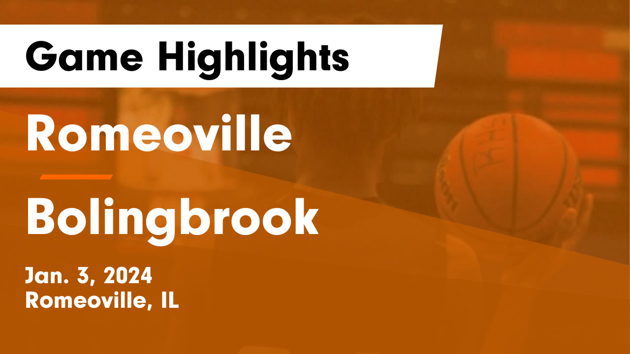 Romeoville vs Bolingbrook Game Highlights Jan. 3, 2024 Romeoville