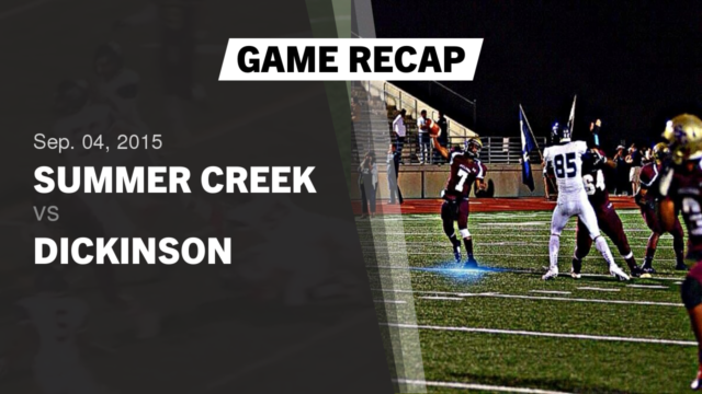 Varsity Football Summer Creek High School Houston Texas
