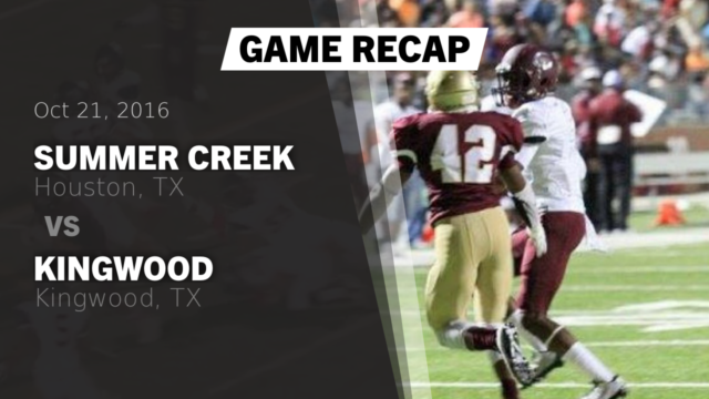 Varsity Football Summer Creek High School Houston Texas