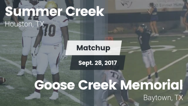 Varsity Football Summer Creek High School Houston Texas