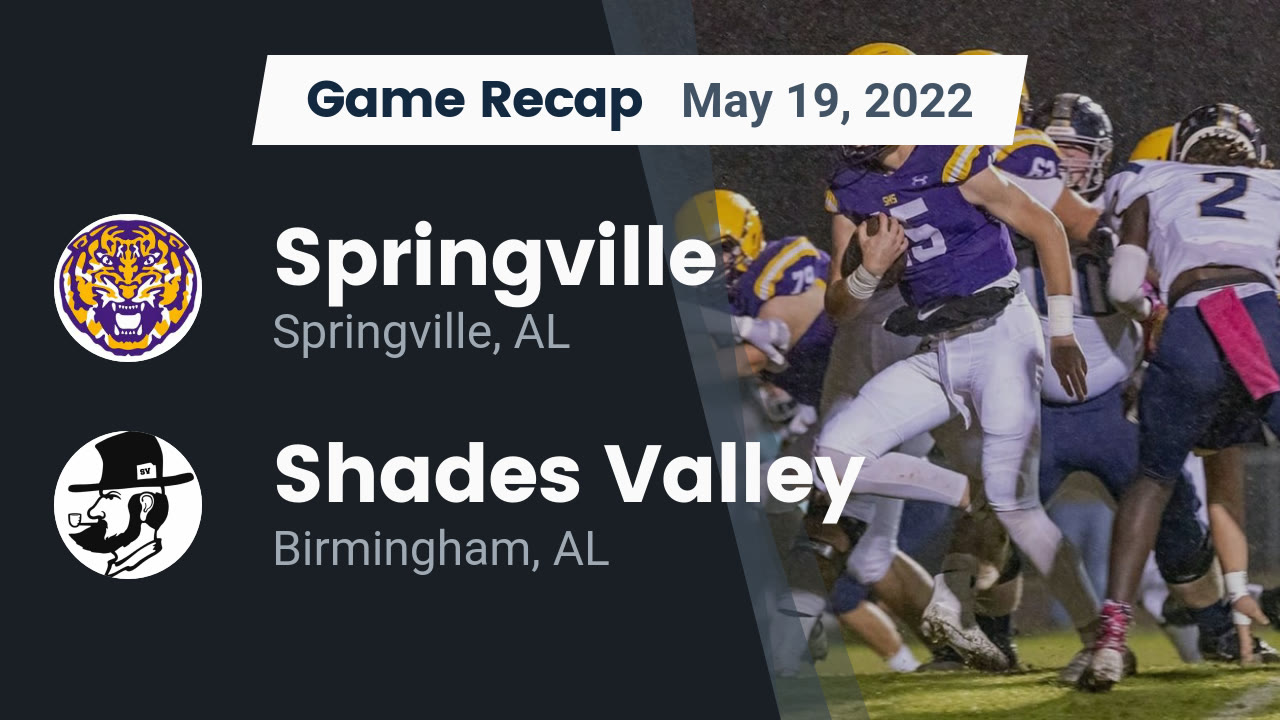 Recap Springville vs. Shades Valley 2022 Springville High highlights