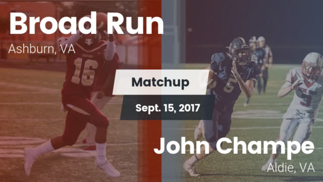 Boys Varsity Football Broad Run High School Ashburn Virginia