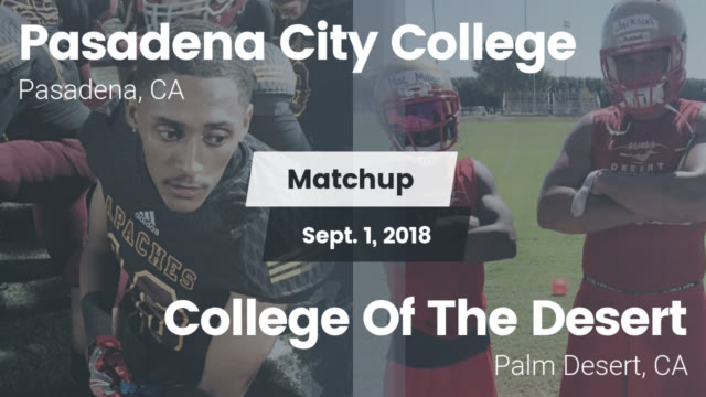 Men S Football Pasadena City College Pasadena California