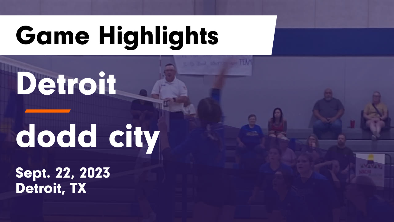 Detroit  vs dodd city Game Highlights - Sept. 22, 2023