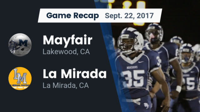 Boys Varsity Football Mayfair High School Lakewood California