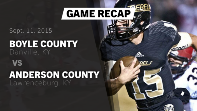 Boys Varsity Football Boyle County High School Danville