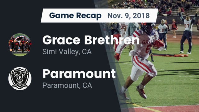 Varsity Football Grace Brethren Simi Valley California