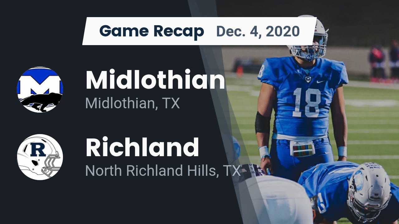 Midlothian HS Football Video "Recap: Midlothian vs. Richland 2020 Midlothian HS Football Video "Recap: Midlothian vs. Richland 2020