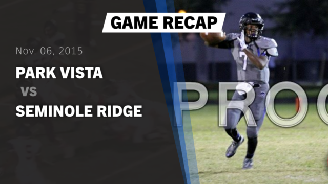 Boys Varsity Football Park Vista High School Lake Worth