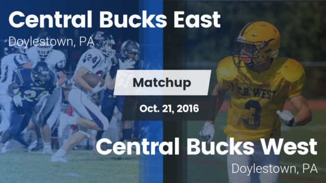 Boys Varsity Football Central Bucks East High School