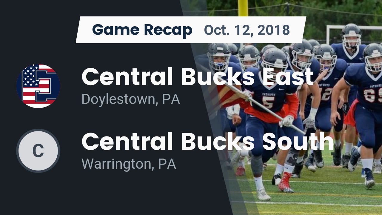 Central Bucks East Hs Football Video Recap Central Bucks East Vs