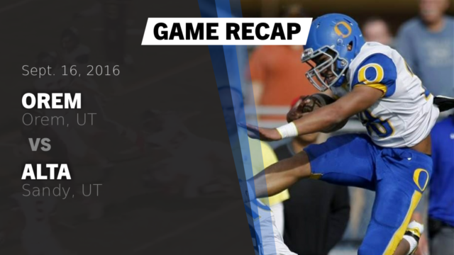 Boys Varsity Football Orem High School Orem Utah Football