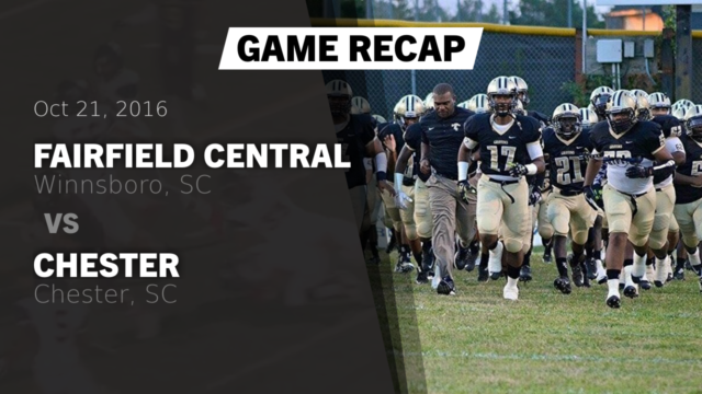 Varsity Football Fairfield Central High School Winnsboro