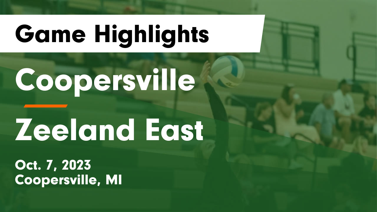 Coopersville vs Zeeland East Game Highlights Oct. 7, 2023 Coopersville High highlights Hudl