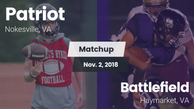 Boys Varsity Football Patriot High School Nokesville Virginia