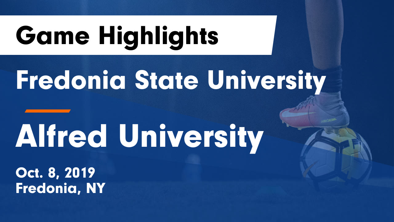 Fredonia State University vs Alfred University Game Highlights Oct. 8, 2019 Fredonia State