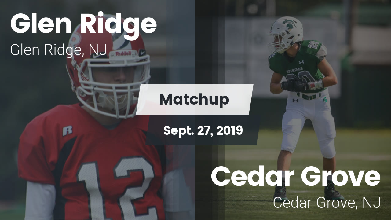 Glen Ridge Hs Football Video Matchup Glen Ridge High Vs Cedar