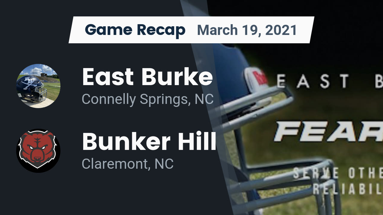 East Burke HS Football Video "Recap: East Burke vs. Bunker Hill 2021 East Burke HS Football Video "Recap: East Burke vs. Bunker Hill 2021