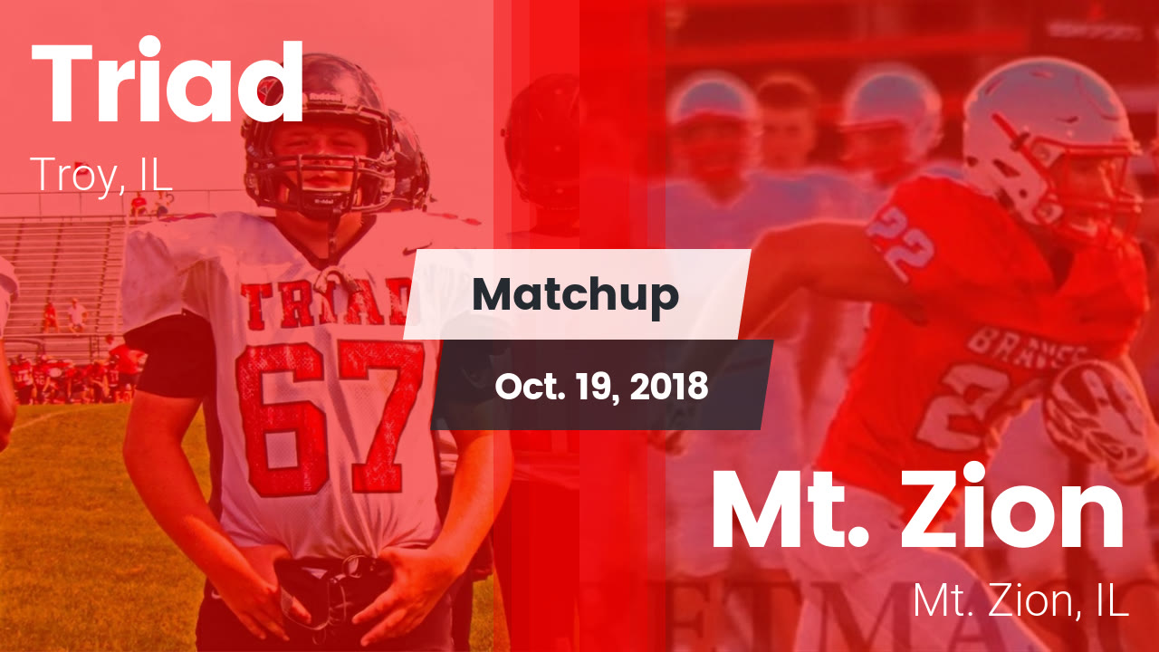 Triad Hs Football Video Matchup Triad Vs Mt Zion 2018 Maxpreps