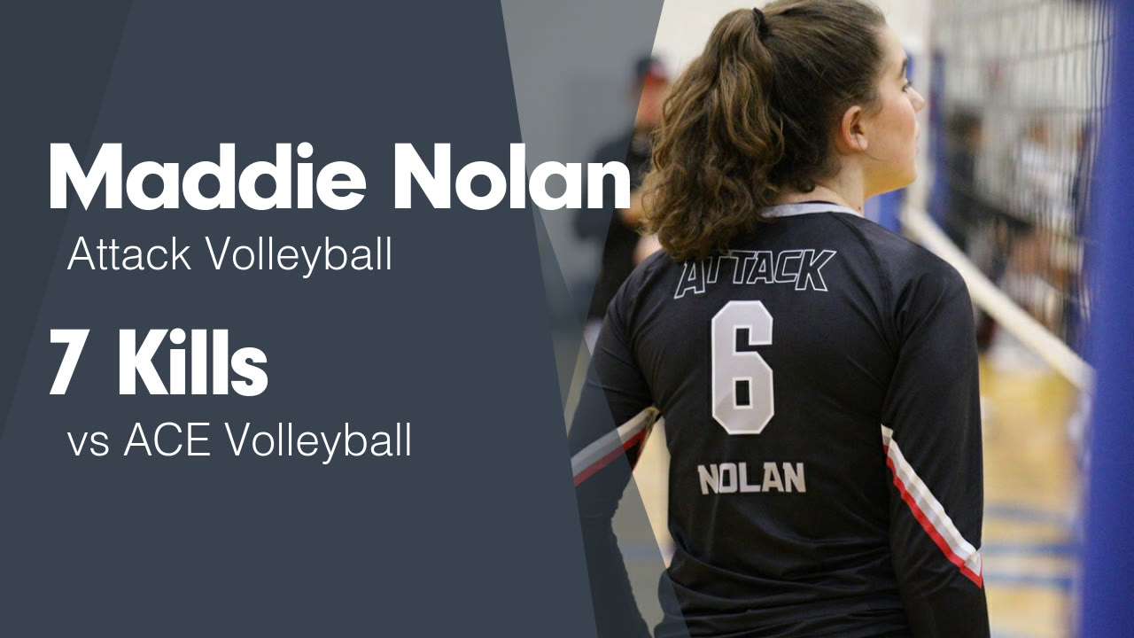 7 Kills vs ACE Volleyball Madeline Maddie Nolan highlights Hudl