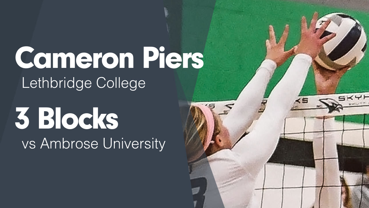 3 Blocks vs Ambrose University - Cameron Piers highlights - Hudl