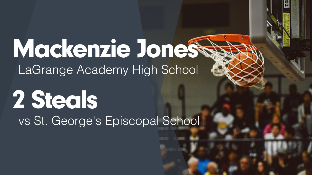 2 Steals vs St. George's Episcopal School - Mackenzie Jones highlights