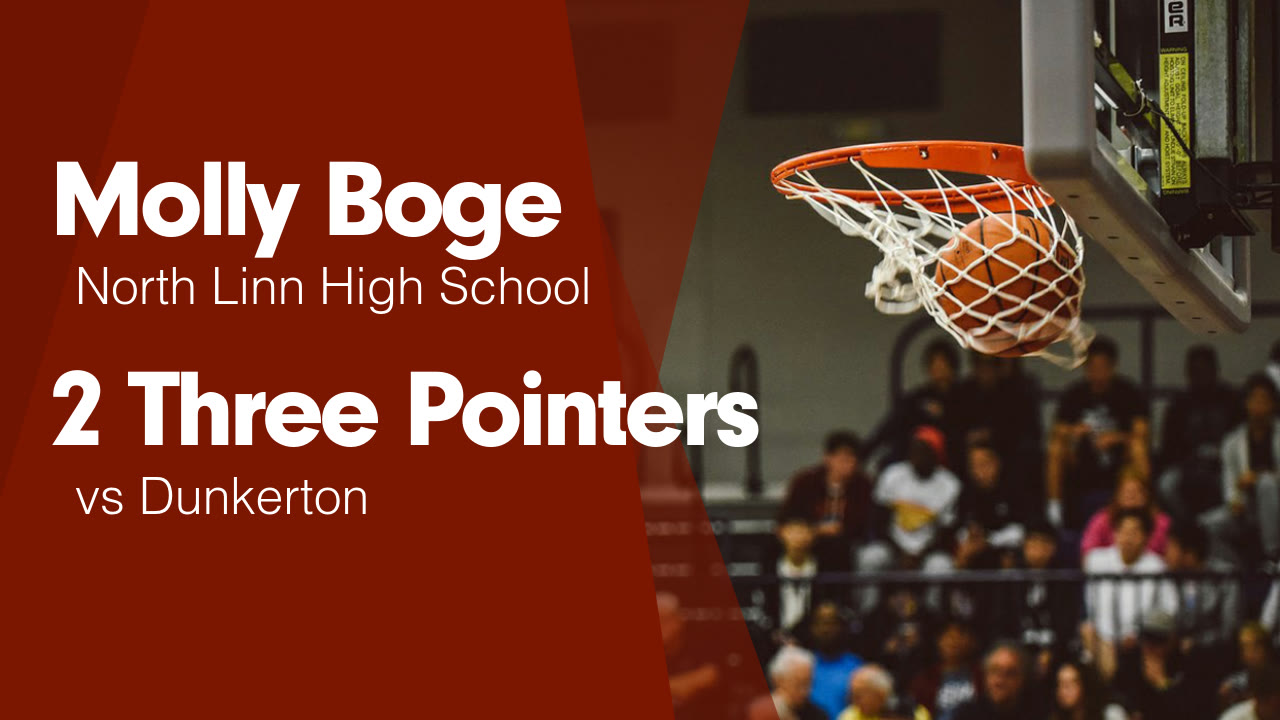2 Three Pointers vs Dunkerton Molly Boge highlights Hudl