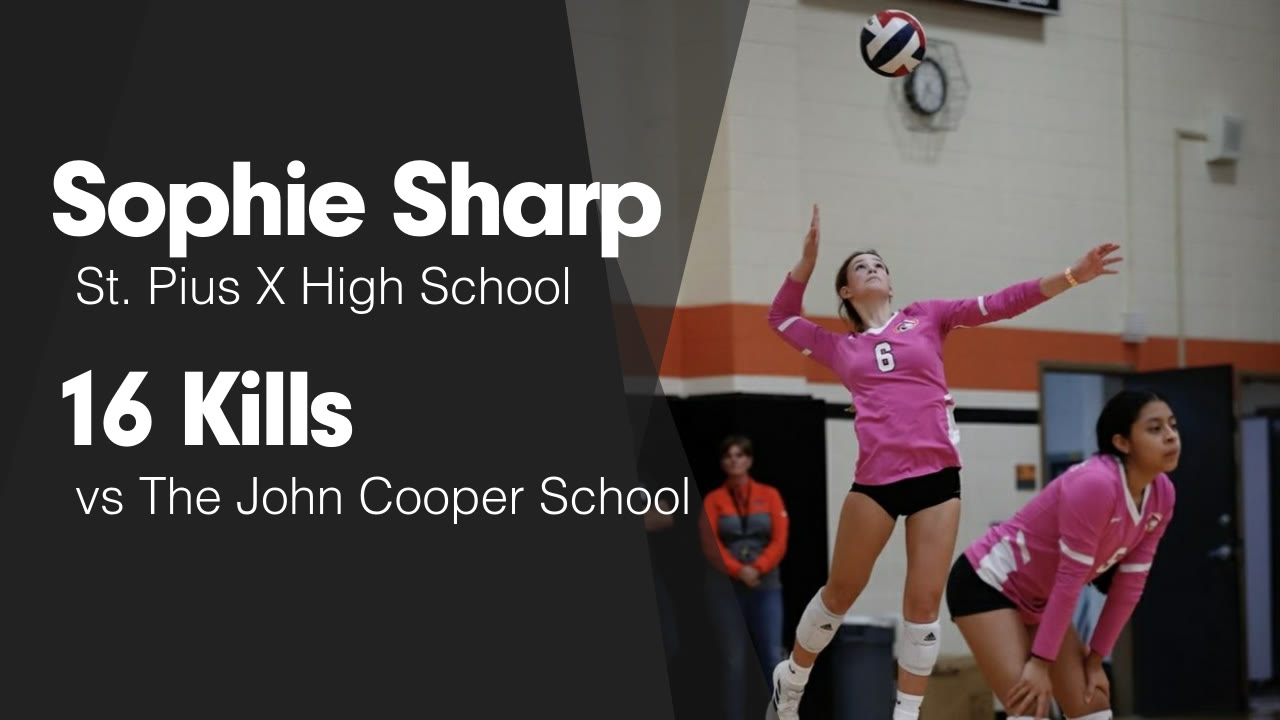 16 Kills vs The John Cooper School Sophie Sharp highlights Hudl