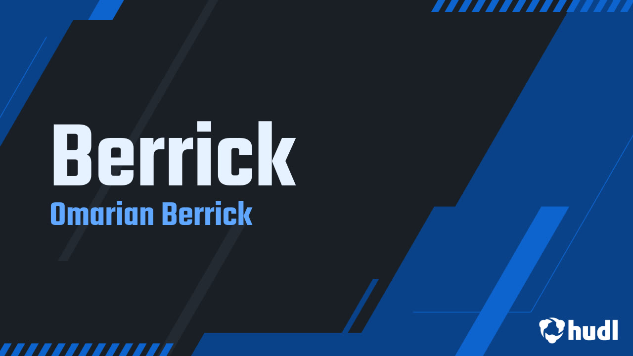 Berrick - Omarian Berrick highlights - Hudl