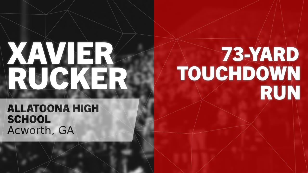73-yard Touchdown Run vs Cartersville - Xavier Rucker highlights - Hudl