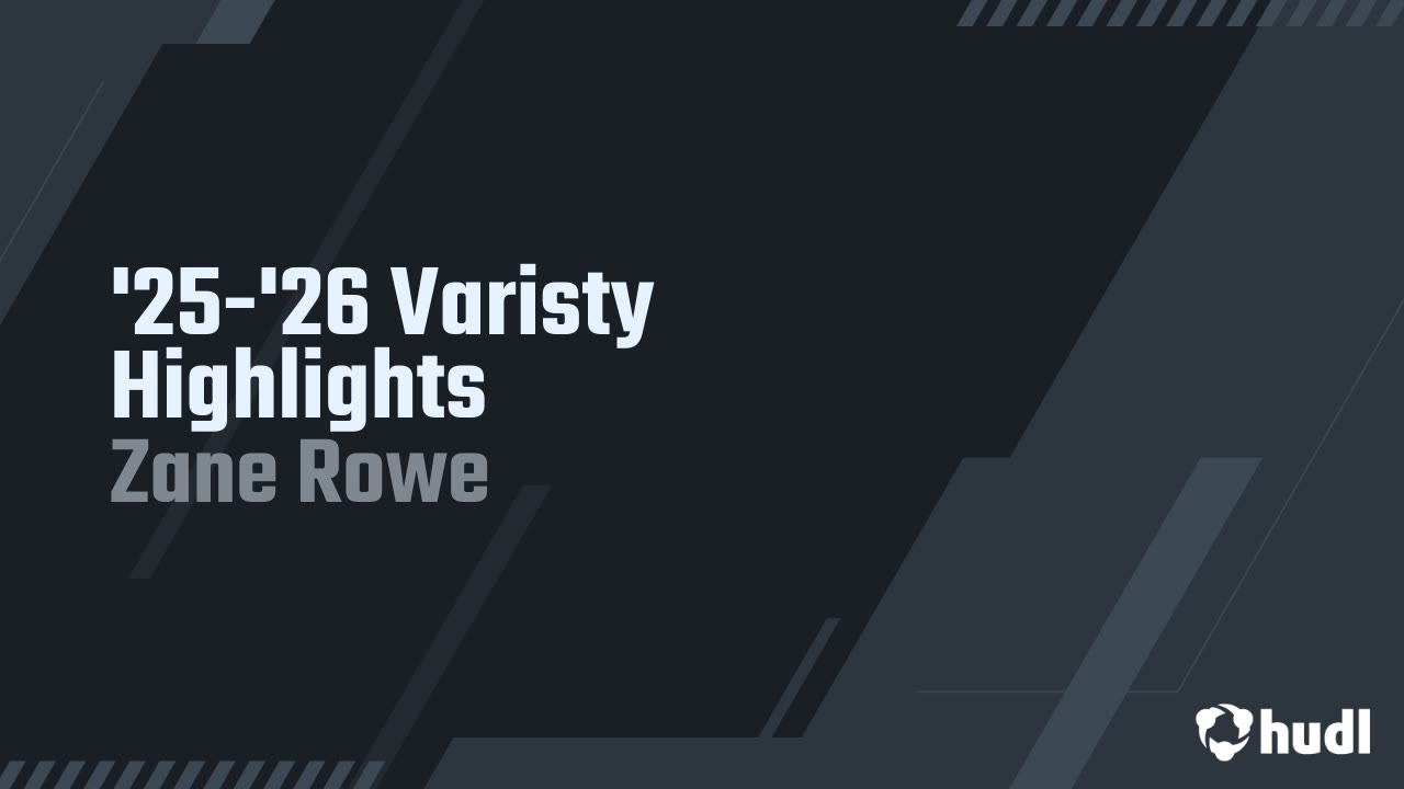  Zane Rowe - Guyer - 2025 Junior Season Highlights 