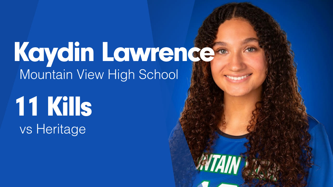11 Kills vs Heritage - Kaydin Lawrence highlights - Hudl