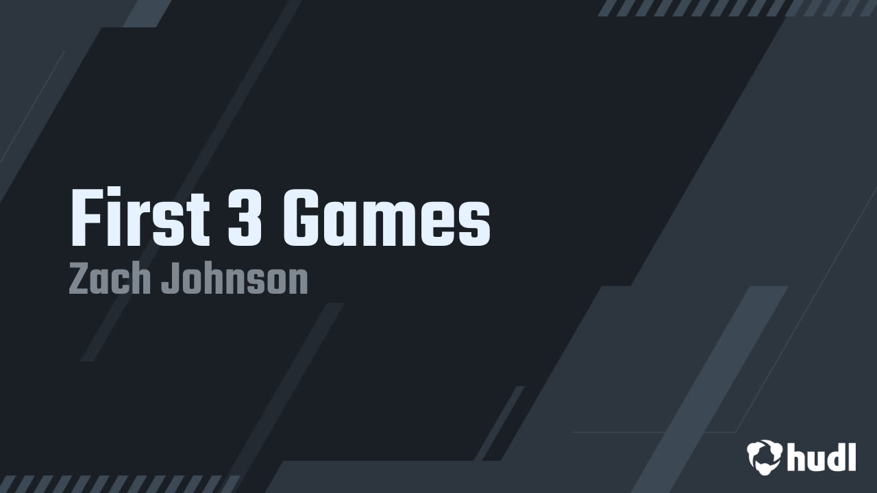 First 3 Games
