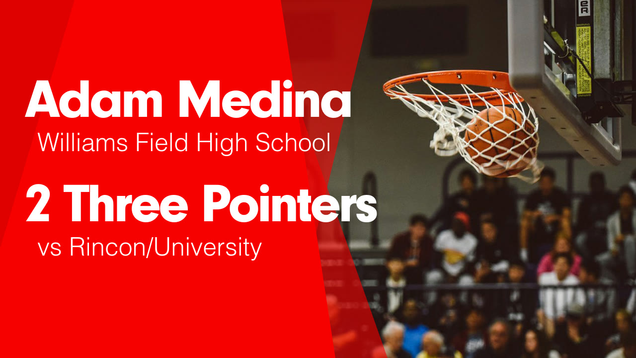 2 Three Pointers vs Rincon/University - Adam Medina highlights - Hudl