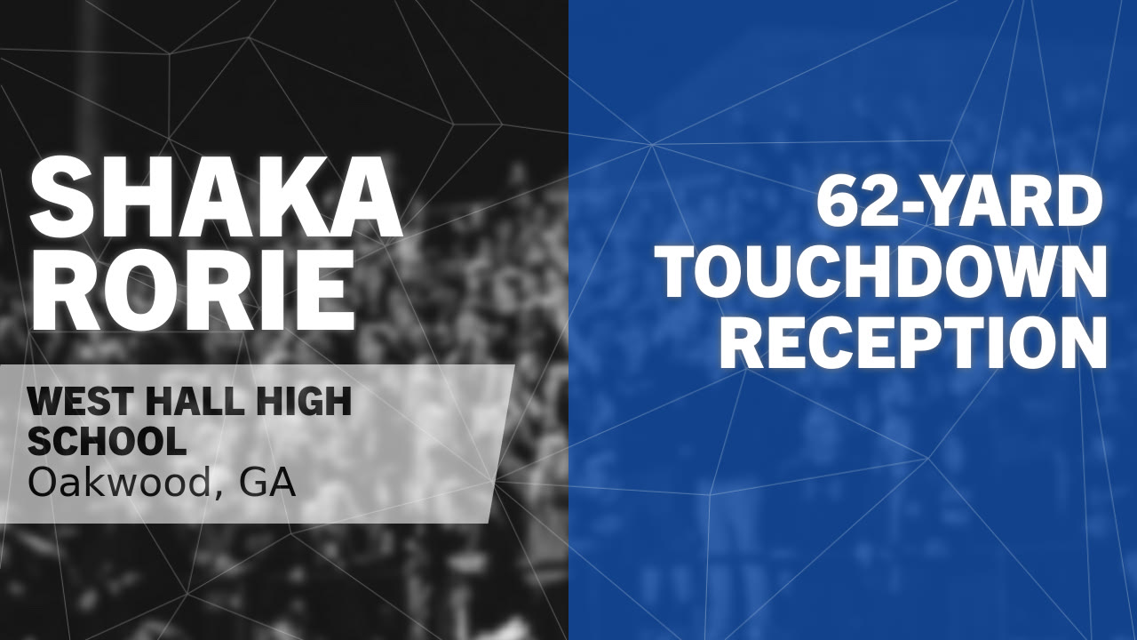 62-yard Touchdown Reception vs East Hall - Shaka Rorie highlights - Hudl