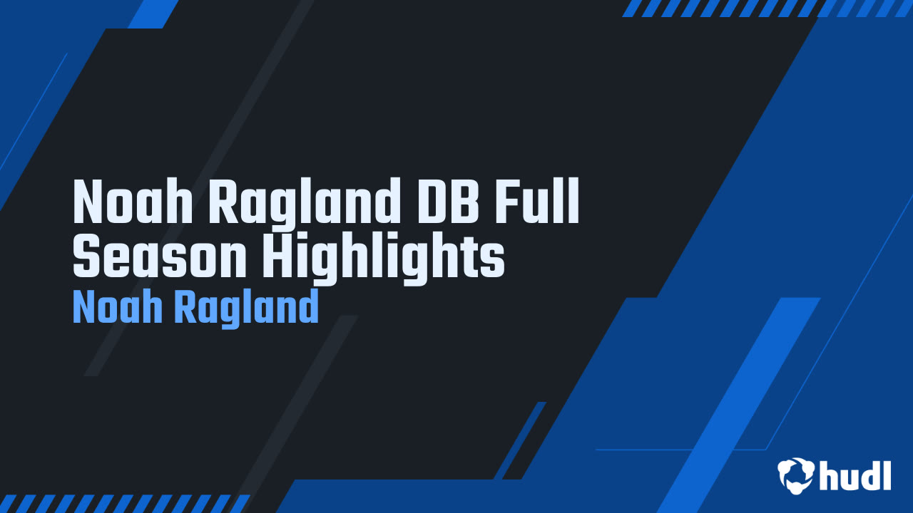 Noah Ragland DB Full Season Highlights - Noah Ragland highlights - Hudl