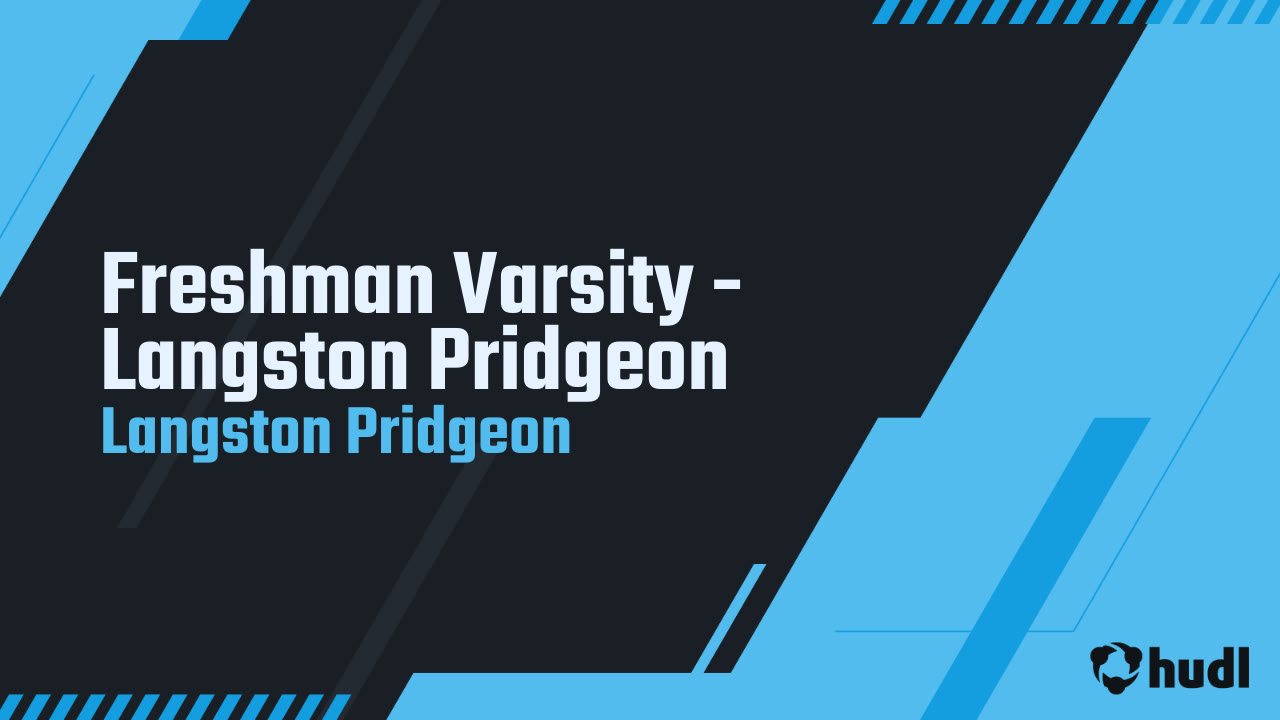 Langston Pridgeon - Stone Bridge - 2024 Freshman Season