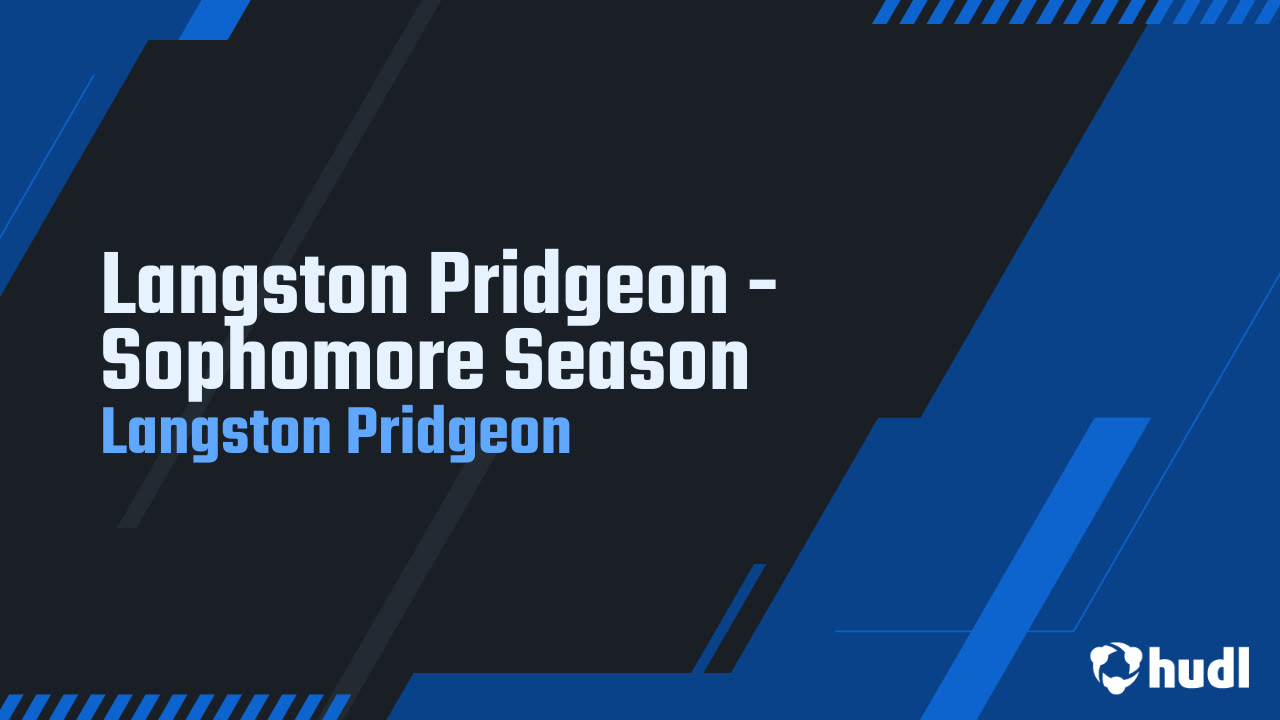 Langston Pridgeon - Stone Bridge - 2025 Sophomore Season