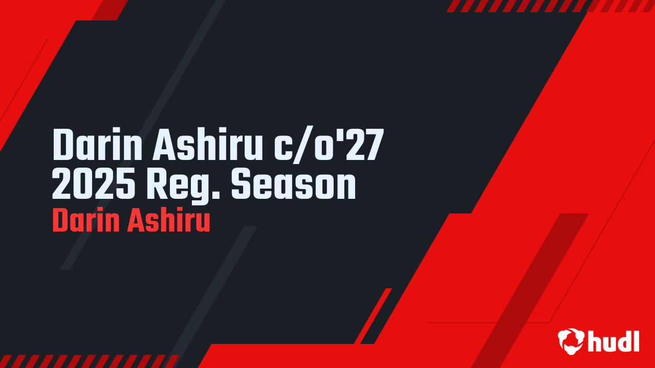 Darin Ashiru 2027 WR - Regular Season Highlights 