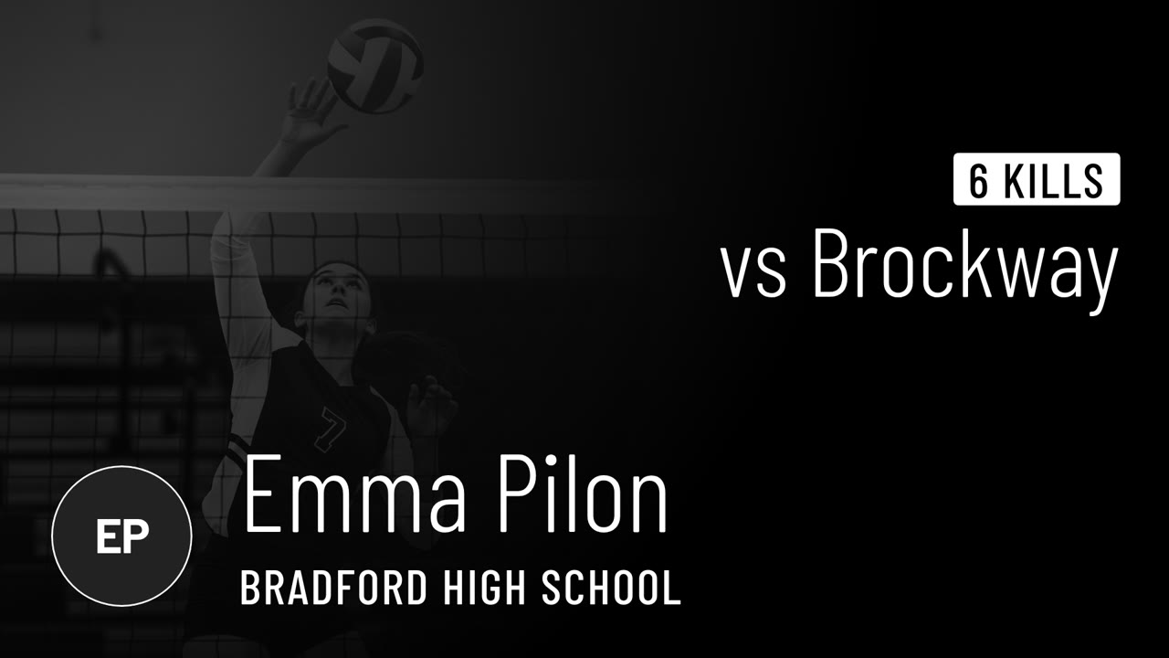 6 Kills vs Brockway - Emma Pilon highlights - Hudl