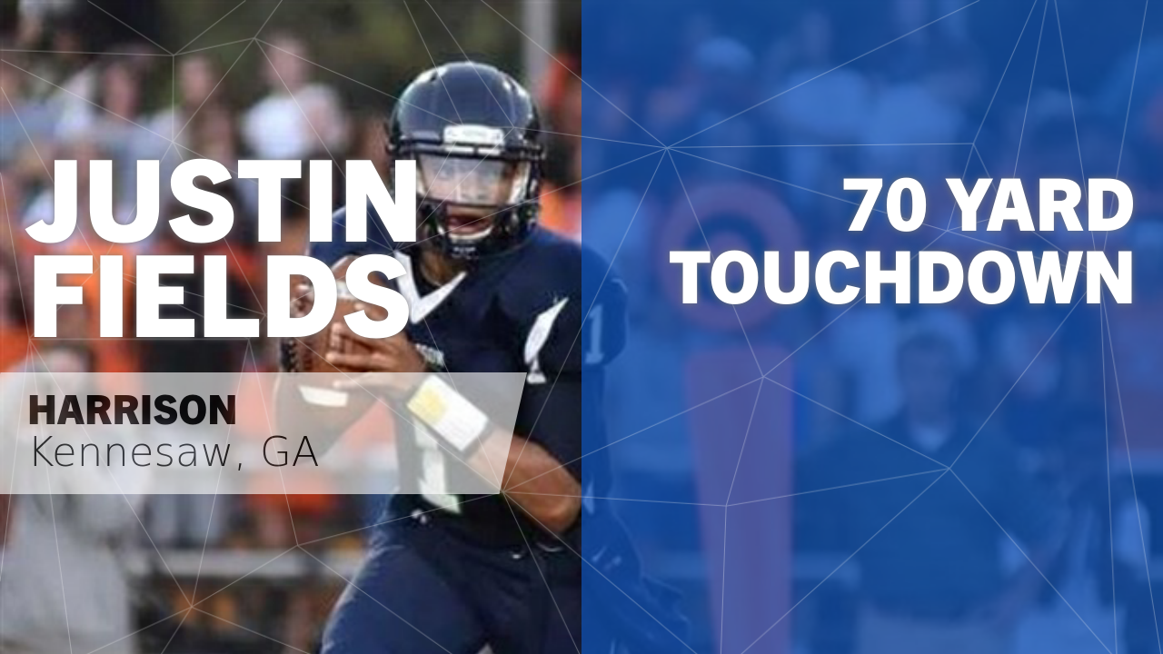 70 yard Touchdown vs Rome Justin Fields highlights Hudl 70 yard Touchdown vs Rome Justin Fields highlights Hudl